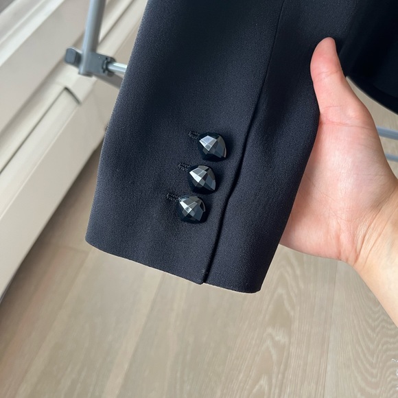 Armani black blazer with jewel buttons size 40 - Picture 5 of 10